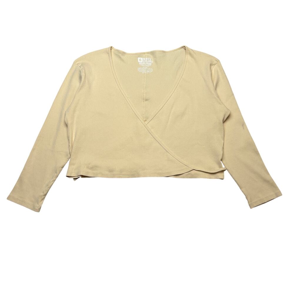 Big Bud Press 6 Many Colors Wrap Top Women's 3X Ribbed Crop Minimalist